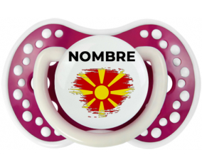 Bandera de cepillo del norte de Macedonia con nombre: Chupete lovi dynamic