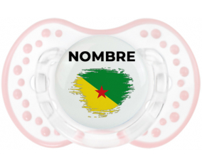 Bandera de efecto pincel guayana francesa con nombre: Chupete lovi dynamic