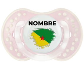 Bandera de efecto pincel guayana francesa con nombre: Chupete lovi dynamic