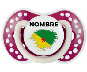 Bandera de efecto pincel guayana francesa con nombre: Chupete lovi dynamic
