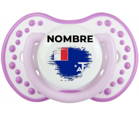 Bandera de efecto de pincel French Southern Lands con nombre: Chupete lovi dynamic
