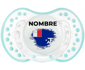 Bandera de efecto de pincel French Southern Lands con nombre: Chupete lovi dynamic