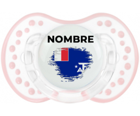 Bandera de efecto de pincel French Southern Lands con nombre: Chupete lovi dynamic