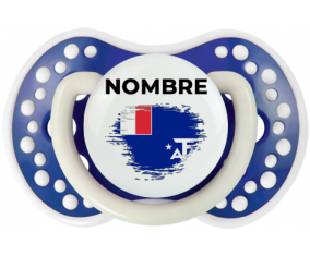 Bandera de efecto de pincel French Southern Lands con nombre: Chupete lovi dynamic