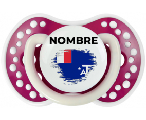 Bandera de efecto de pincel French Southern Lands con nombre: Chupete lovi dynamic