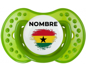 Bandera del efecto pincel de Ghana con nombre: Chupete lovi dynamic personnalisée