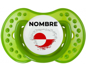 Bandera del efecto pincel de Groenlandia con nombre: Chupete lovi dynamic