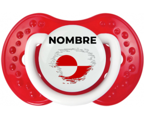 Bandera del efecto pincel de Groenlandia con nombre: Chupete lovi dynamic