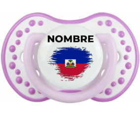 Bandera del efecto pincel de Haití con nombre: Chupete lovi dynamic