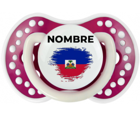 Bandera del efecto pincel de Haití con nombre: Chupete lovi dynamic