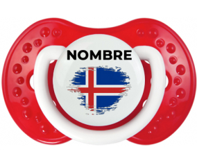 Bandera del efecto pincel de Islandia con nombre: Chupete lovi dynamic