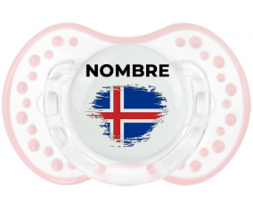 Bandera del efecto pincel de Islandia con nombre: Chupete lovi dynamic