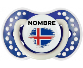 Bandera del efecto pincel de Islandia con nombre: Chupete lovi dynamic