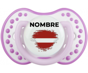 Efecto pincel de bandera Letonia con nombre: Chupete lovi dynamic