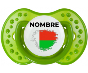 Bandera del efecto pincel madagascar con nombre: Chupete lovi dynamic personnalisée