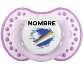 Efecto pincel de bandera Islas Marshall con nombre: Chupete lovi dynamic