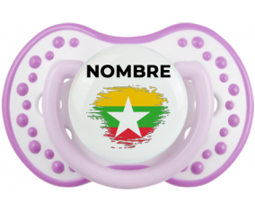 Bandera del efecto pincel de Myanmar con nombre: Chupete lovi dynamic
