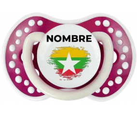 Bandera del efecto pincel de Myanmar con nombre: Chupete lovi dynamic