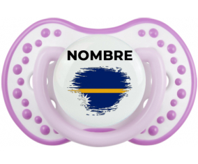 Bandera del efecto pincel Nauru con nombre: Chupete lovi dynamic