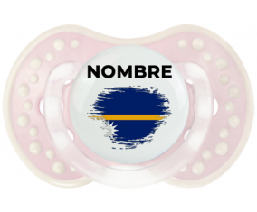 Bandera del efecto pincel Nauru con nombre: Chupete lovi dynamic