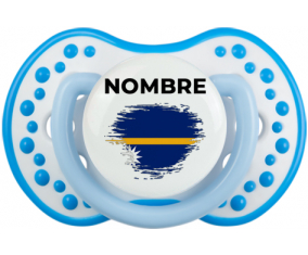 Bandera del efecto pincel Nauru con nombre: Chupete lovi dynamic