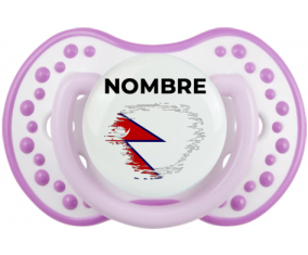 Bandera del efecto pincel de Nepal con nombre: Chupete lovi dynamic
