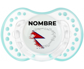 Bandera del efecto pincel de Nepal con nombre: Chupete lovi dynamic