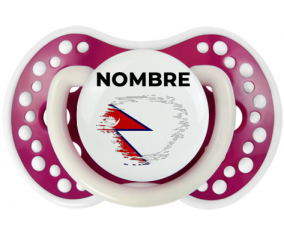 Bandera del efecto pincel de Nepal con nombre: Chupete lovi dynamic