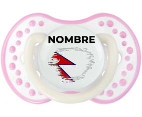 Bandera del efecto pincel de Nepal con nombre: Chupete lovi dynamic