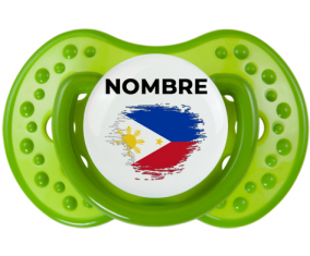 Bandera del efecto pincel de Filipinas con nombre: Chupete lovi dynamic personnalisée