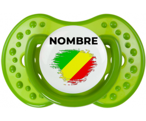 Bandera de efecto pincel de la República del Congo con nombre: Chupete lovi dynamic