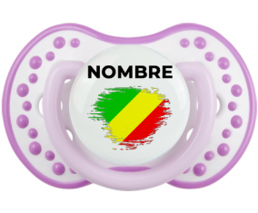 Bandera de efecto pincel de la República del Congo con nombre: Chupete lovi dynamic