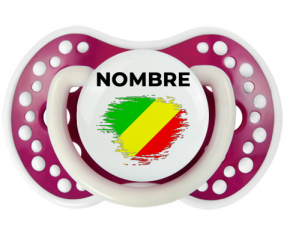 Bandera de efecto pincel de la República del Congo con nombre: Chupete lovi dynamic