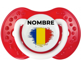 Efecto pincel de bandera Rumania con nombre: Chupete lovi dynamic