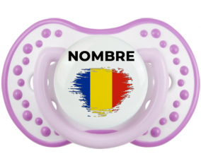 Efecto pincel de bandera Rumania con nombre: Chupete lovi dynamic