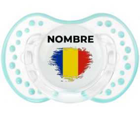 Efecto pincel de bandera Rumania con nombre: Chupete lovi dynamic