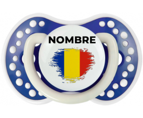 Efecto pincel de bandera Rumania con nombre: Chupete lovi dynamic