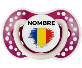 Efecto pincel de bandera Rumania con nombre: Chupete lovi dynamic