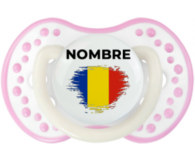 Efecto pincel de bandera Rumania con nombre: Chupete lovi dynamic