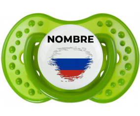 Bandera de efecto pincel ruso con nombre: Chupete lovi dynamic personnalisée