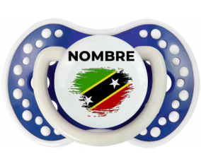 Bandera del efecto pincel de San Cristóbal y Nieves con nombre: Chupete lovi dynamic