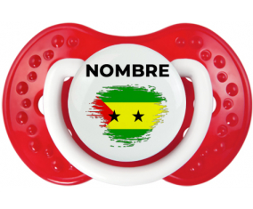 Efecto pincel de bandera Santo Tomé y Principio con nombre: Chupete lovi dynamic