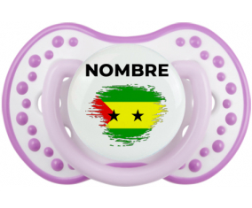 Efecto pincel de bandera Santo Tomé y Principio con nombre: Chupete lovi dynamic