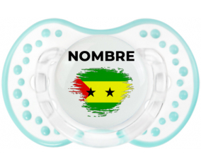 Efecto pincel de bandera Santo Tomé y Principio con nombre: Chupete lovi dynamic
