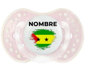 Efecto pincel de bandera Santo Tomé y Principio con nombre: Chupete lovi dynamic