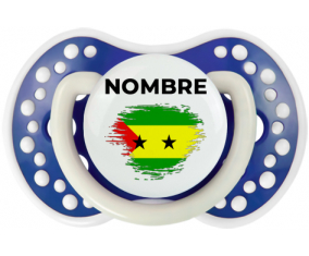 Efecto pincel de bandera Santo Tomé y Principio con nombre: Chupete lovi dynamic