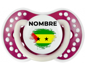 Efecto pincel de bandera Santo Tomé y Principio con nombre: Chupete lovi dynamic