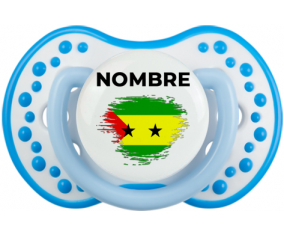 Efecto pincel de bandera Santo Tomé y Principio con nombre: Chupete lovi dynamic