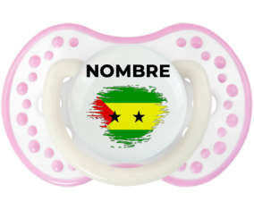 Efecto pincel de bandera Santo Tomé y Principio con nombre: Chupete lovi dynamic