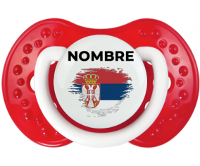 Bandera del efecto pincel de Serbia con nombre: Chupete lovi dynamic